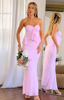 Myrna Strapless Top | Pink
