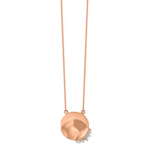 Women | Small Disco Diamond Pendant | 14k Rose Gold