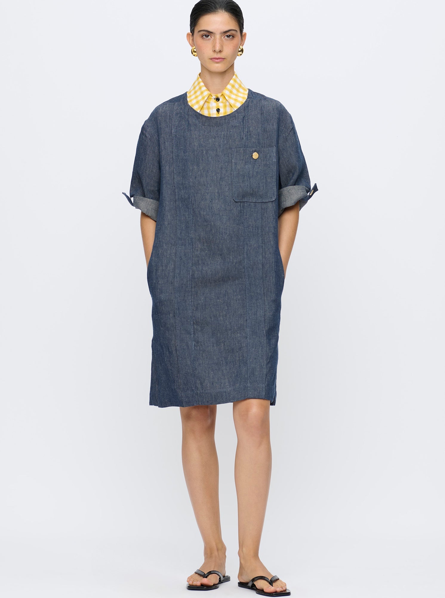 Nadege Tunic Dress | Indigo