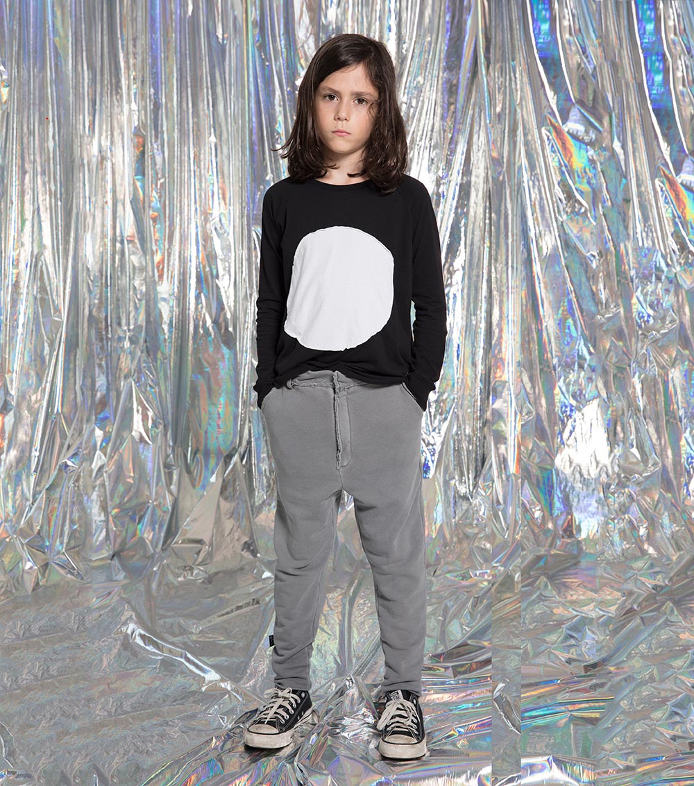 Kid | Tailored Pants | Dyed Dark Grey