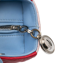 Dior | Pre-Owned Medium Tricolor Lambskin Cannage Lady - III | Purple/Red