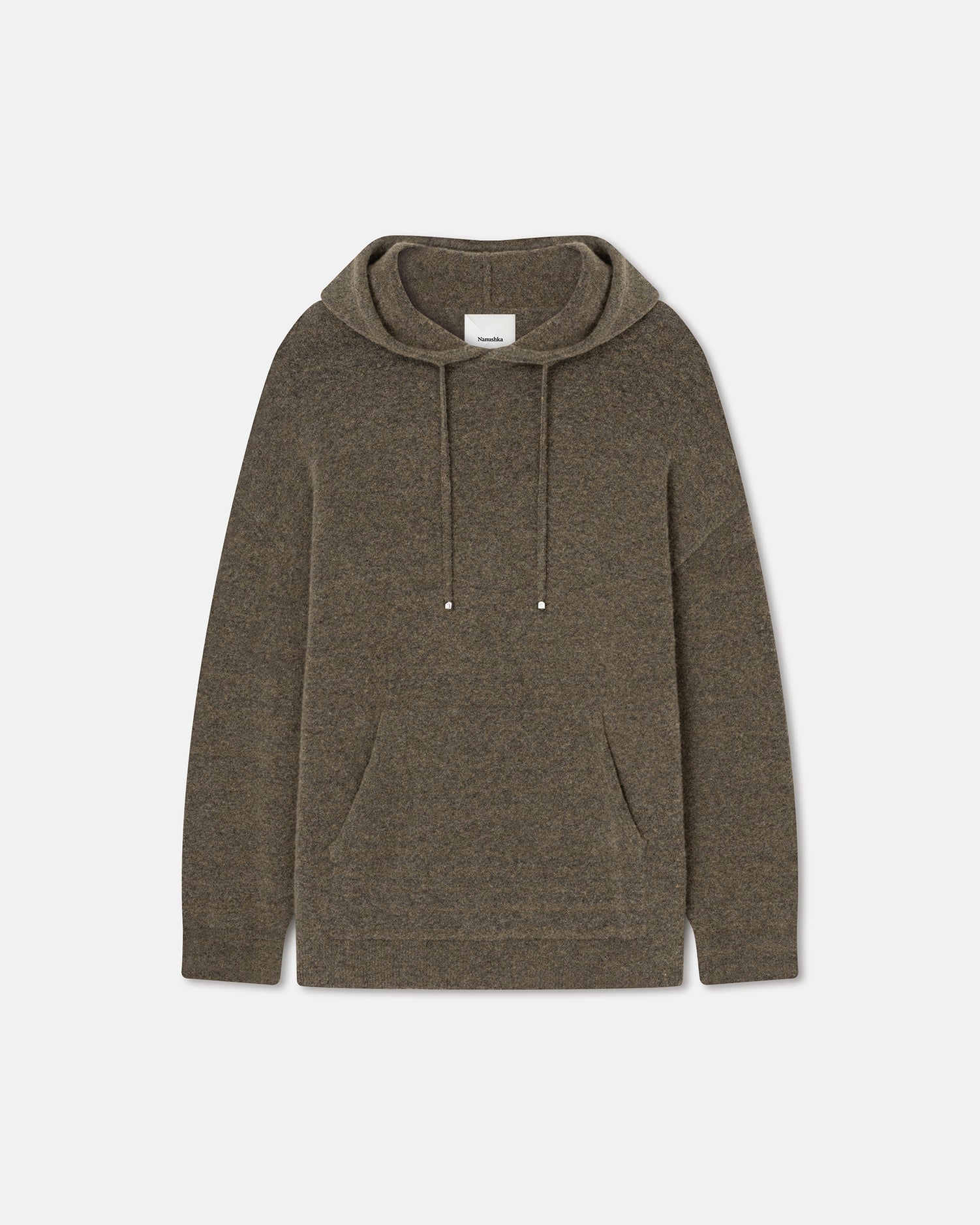 Mens | Ractor Compact Boucle Hoodie | Moss