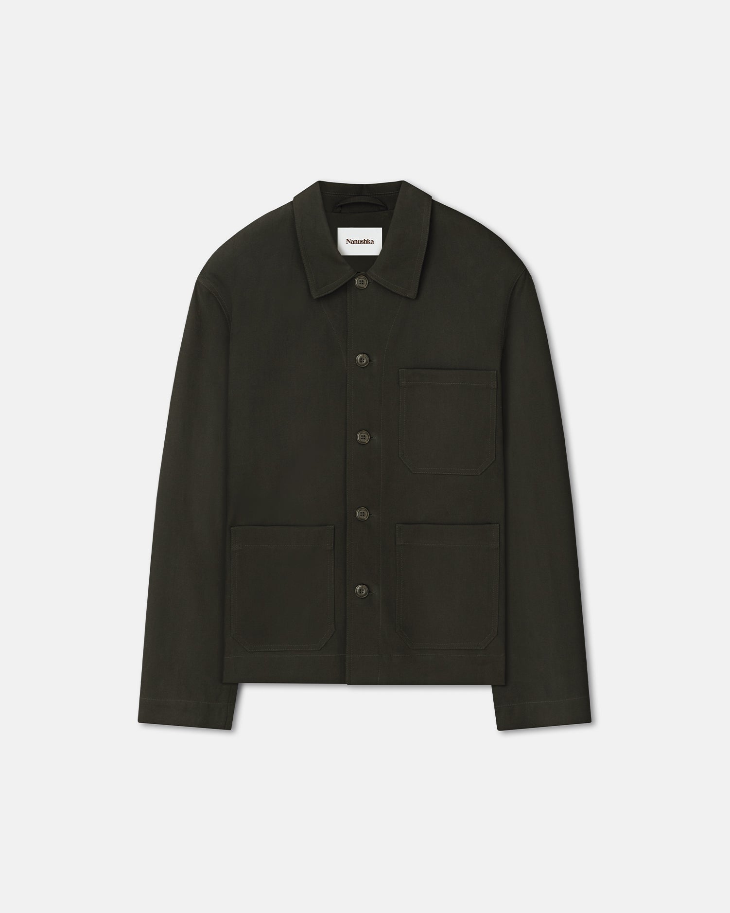 Mens | Saon Structured Twill Jacket | Anthracite