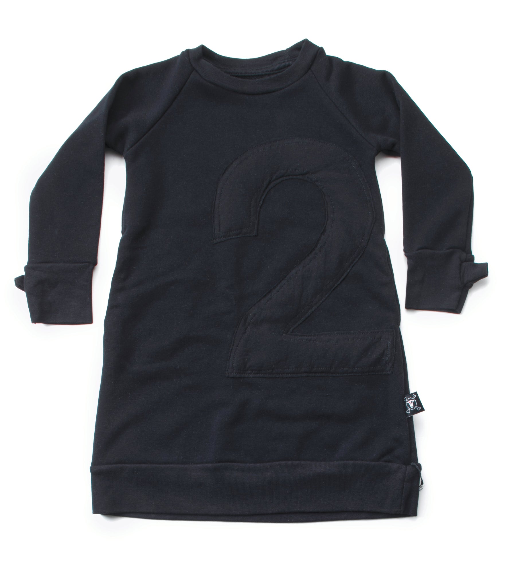 Kid | Puffy Numbered A Dress | Black