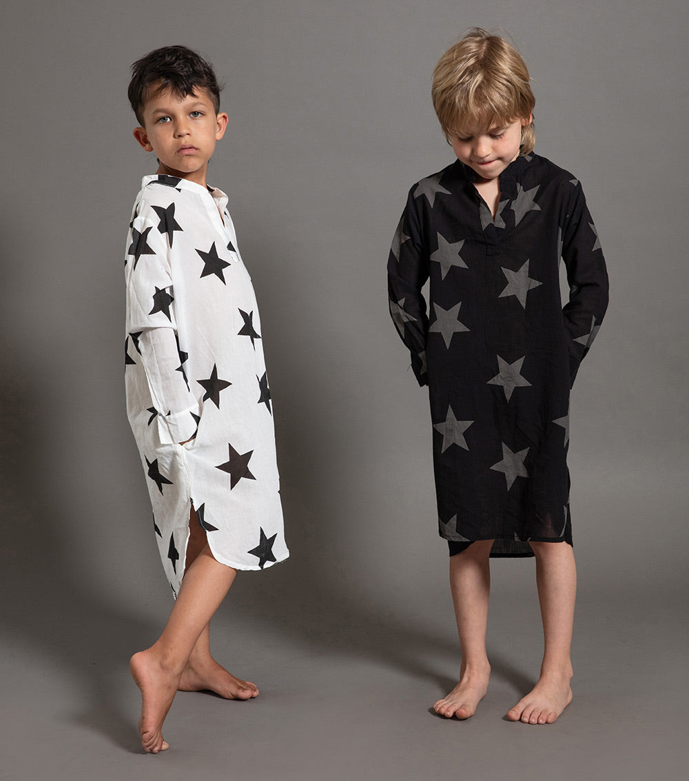 Kid | Star Kaftan | Black