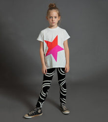 Kid | Circle Leggings | White