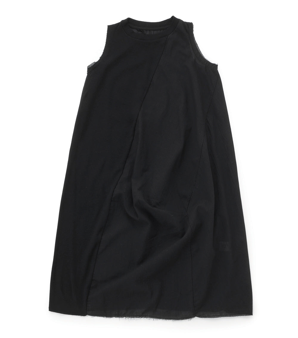 Kid | Feather Tank Top Dress | Black