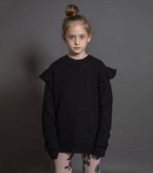 Kid | Embroidered Star Sweatshirt | Heather Grey
