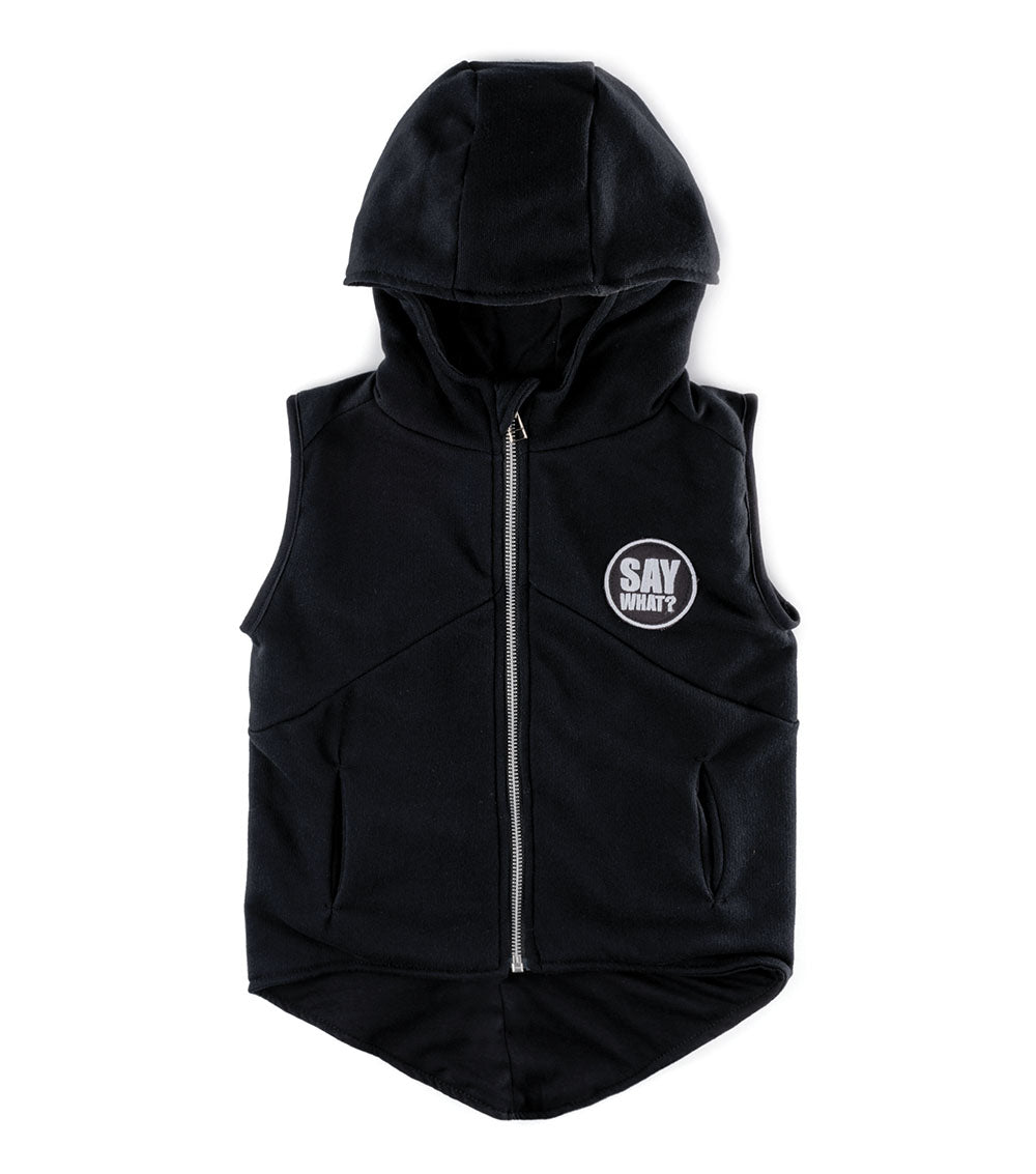 Kid | Hooded Vest | Black