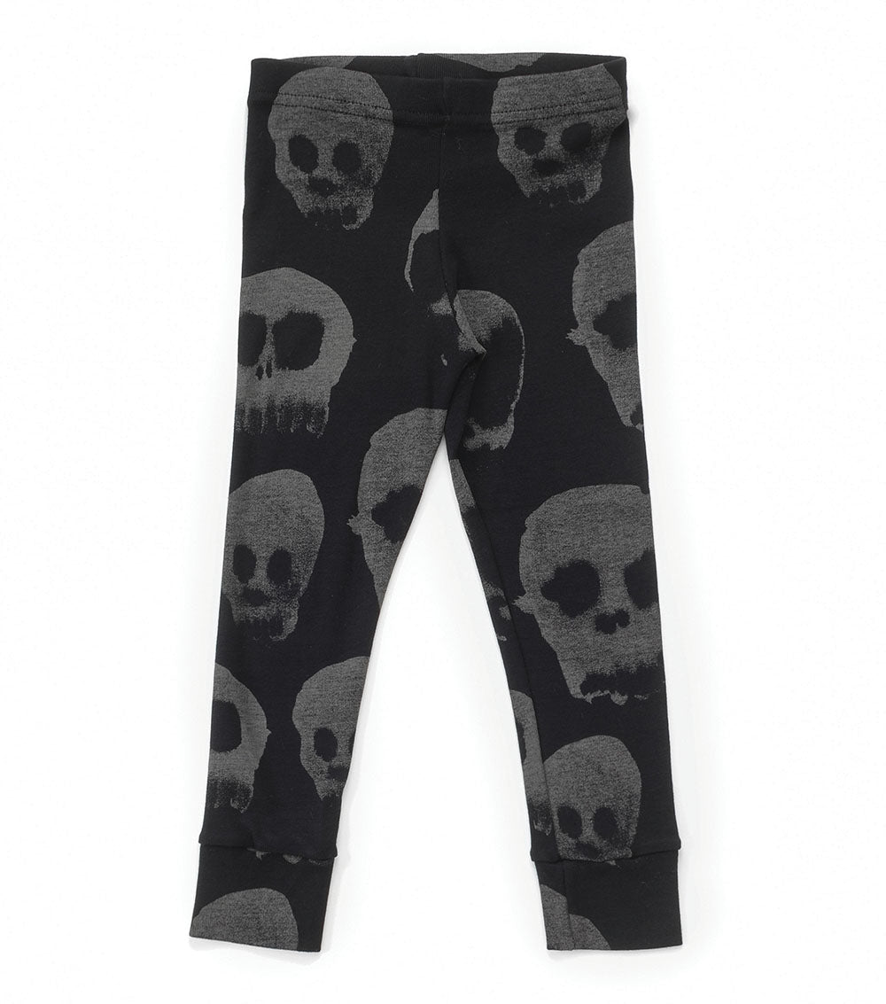 Kid | Water Skull Leggings | Black