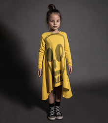 Kid | Dizzy Skull 360 Dress | Dusty Yellow