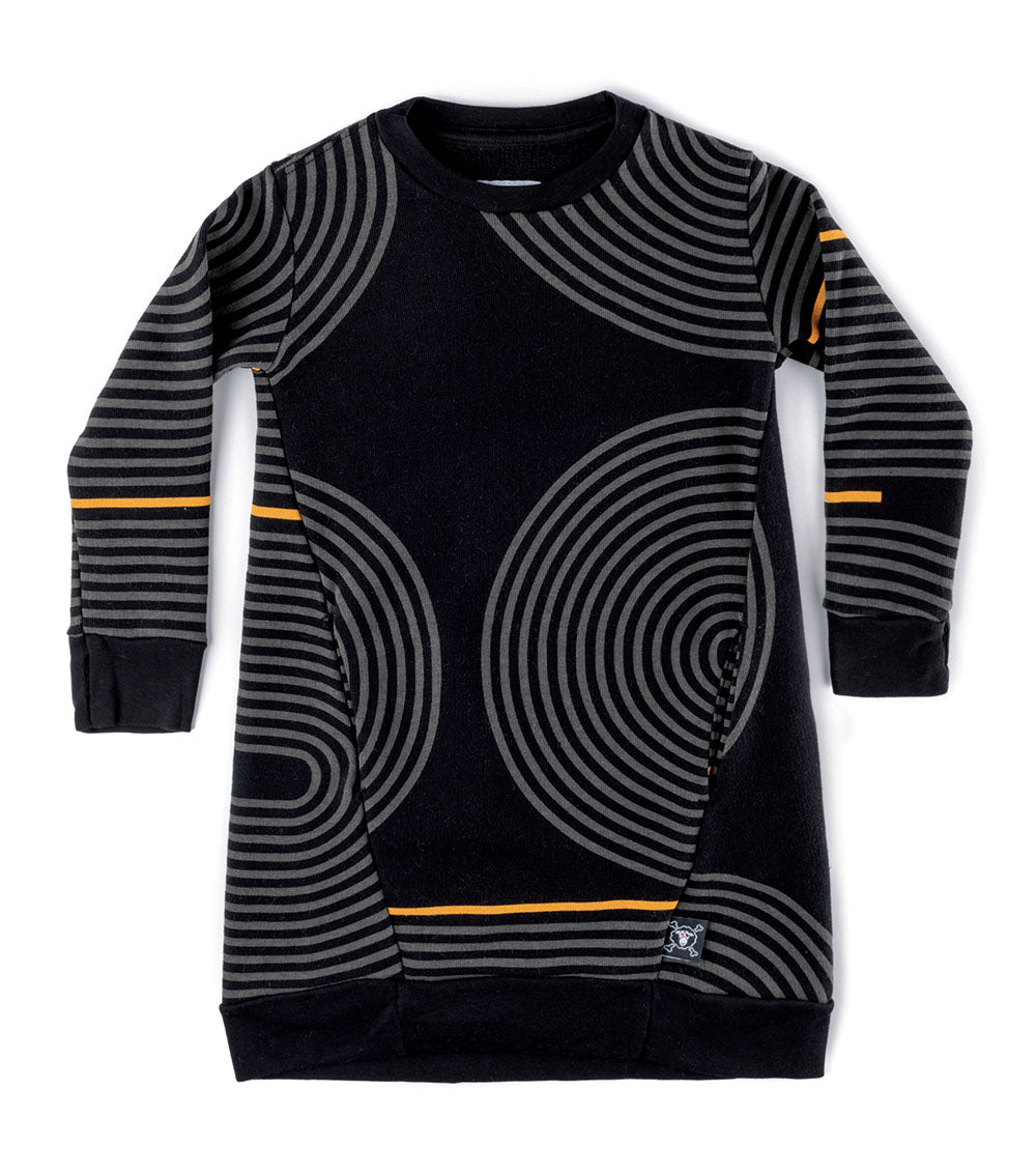 Kid | Spiral A Dress | Black