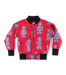 Kid | Tribal Dancers Bomber Jacket | Red