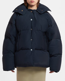 Jolyn Tech Poplin Puffer Jacket | Off Black