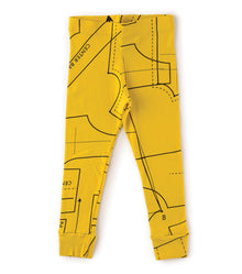 Kid | Sewing Pattern Leggings | Lava Yellow