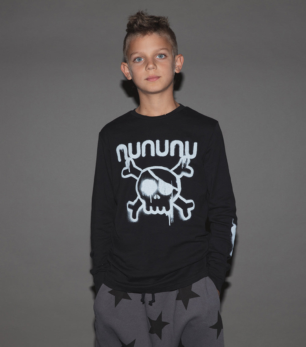 Kid | Sprayed Nununu Shirt | Black