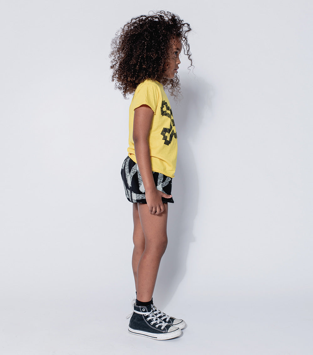 Kid | Masking Tape Yoga Shorts | Heather Grey