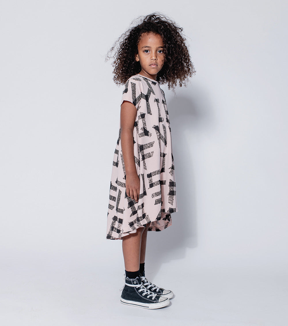 Kid | 360 Masking Tape Dress | Black