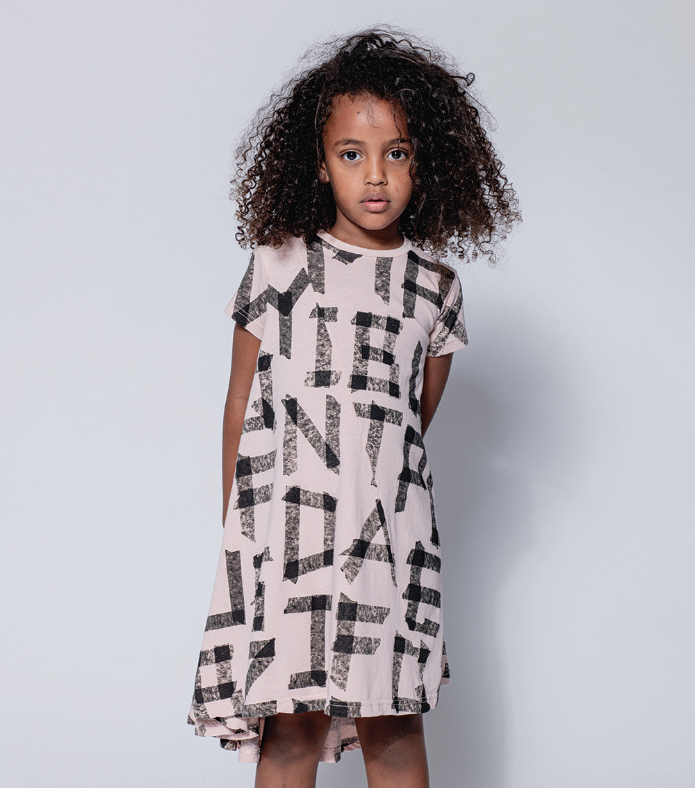 Kid | 360 Masking Tape Dress | Natural