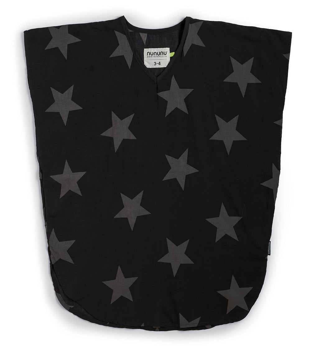 Kid | Star Voile Sleeveless Kaftan | Black