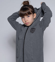 Kid | Mega Zip Hoodie | Vintage Grey