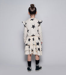 Kid | Star Multi Layered Dress | Dyed Graphite
