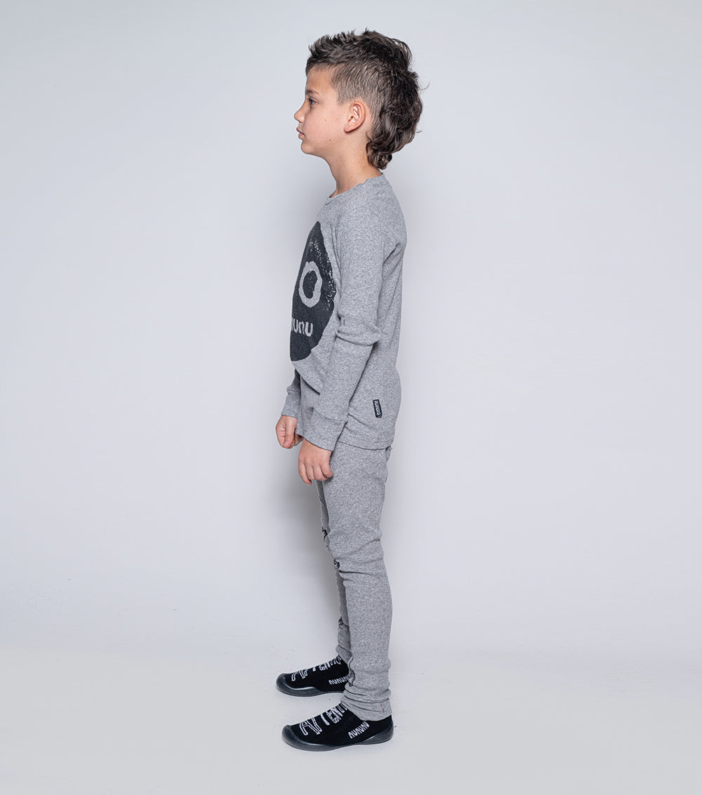 Kid | Nununu Smile Loungewear | Heather Grey