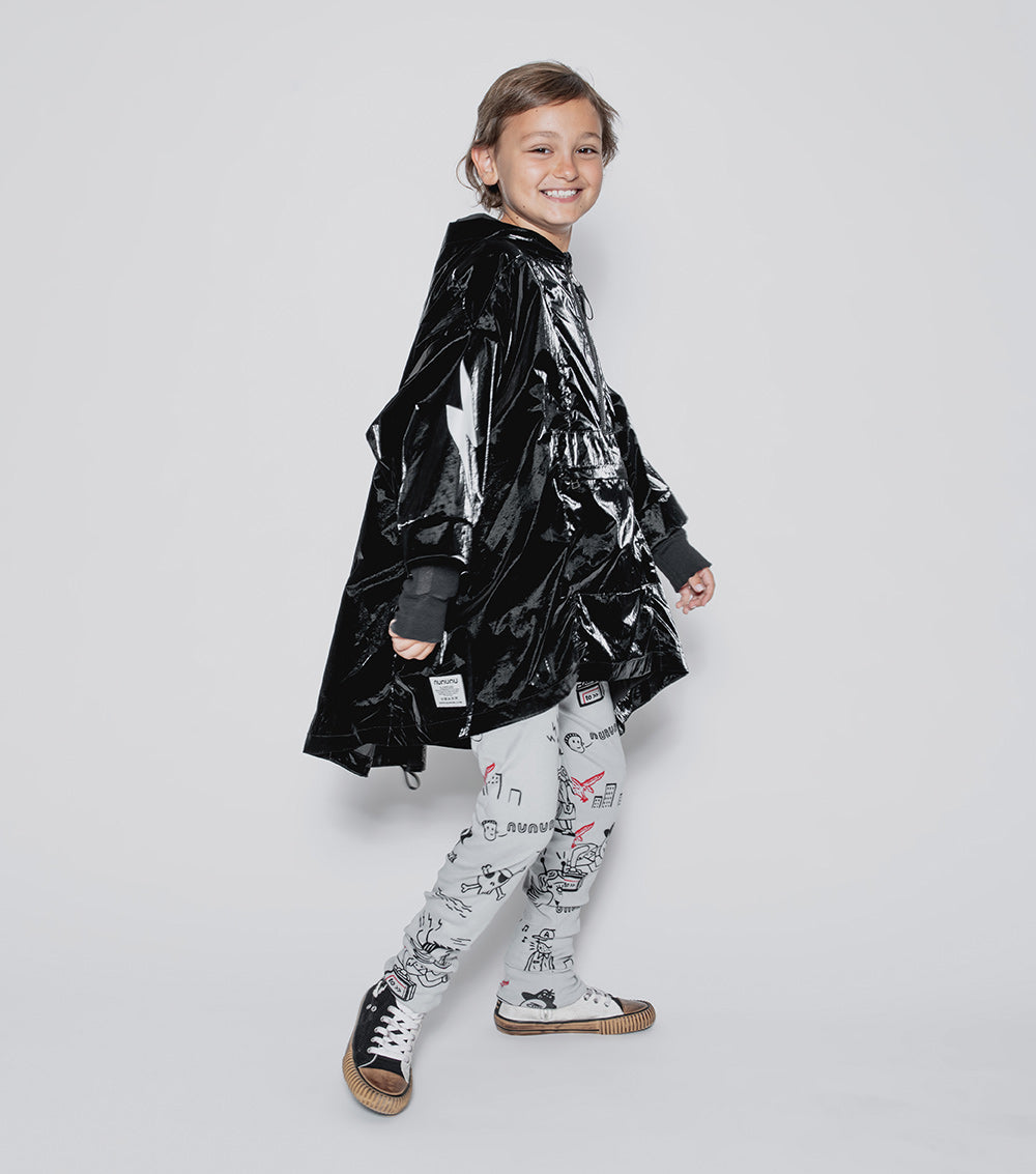 Kid | Rain Poncho | Black