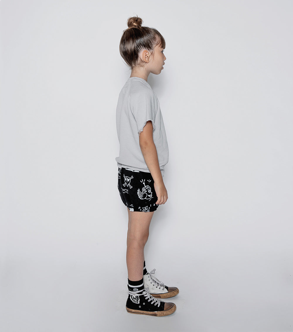 Kid | En Route Yoga Shorts | Ice Grey