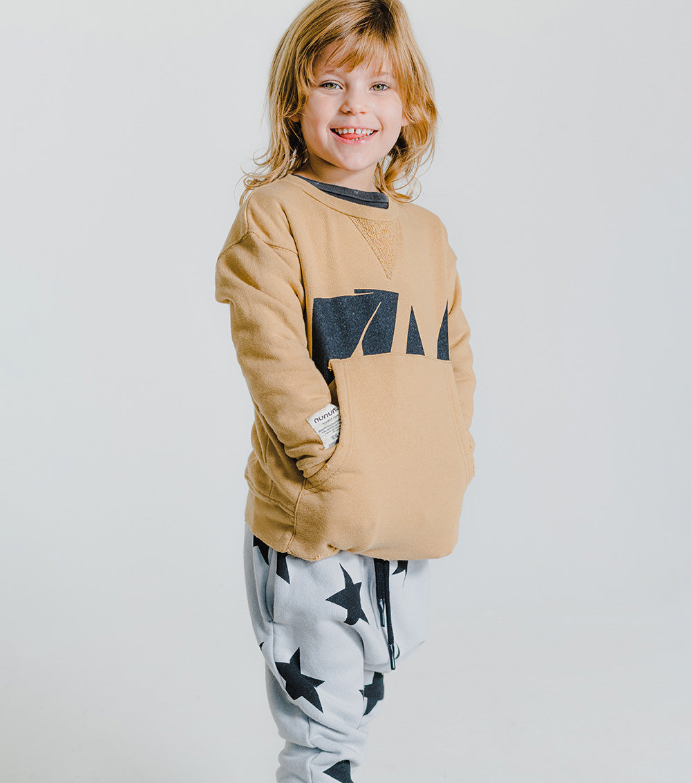 Kid | Nu! Kangaroo Sweatshirt | Mocha