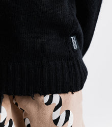 Kid | Frayed Knit | Black