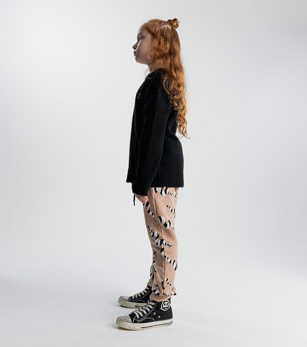 Kid | Stripey Snakes Baggy Pants | Coffee
