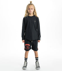 Unisex | Dragon Sweatshorts | Washed Black