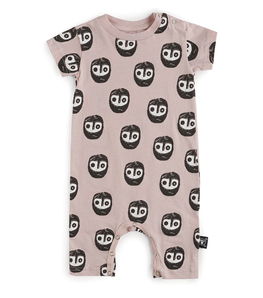 Newborn | The Warriors Playsuit | Powder Pink