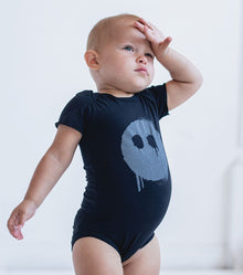 Newborn | Melting Mask Onesie | Heather Grey (V2)