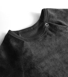 Newborn | Velvet Overall | Black