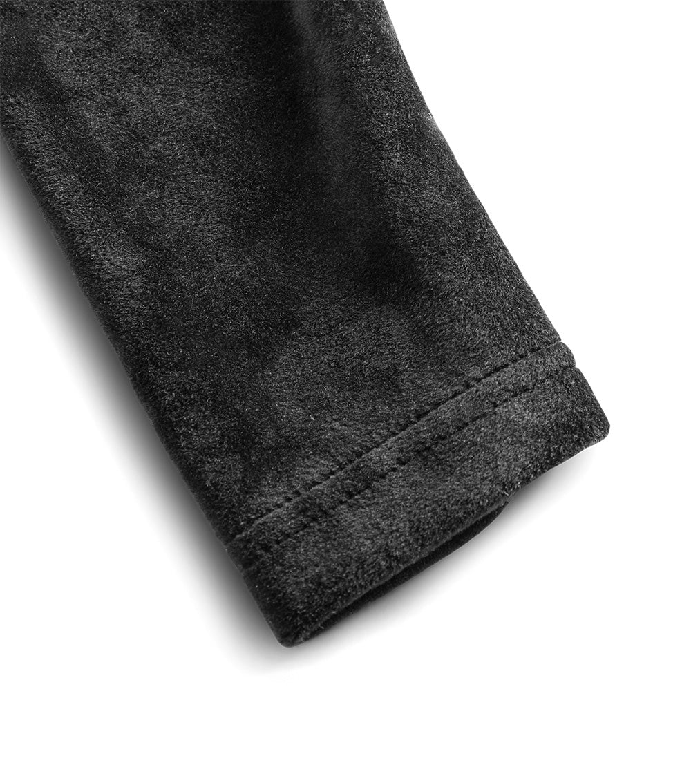 Newborn | Velvet Overall | Black