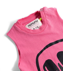 Unisex | Silou Skull Tank Overall | Hot Pink