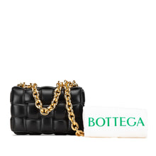 Bottega Veneta | Pre-Owned Nappa Intrecciato Padded Chain Cassette Satchel | Black