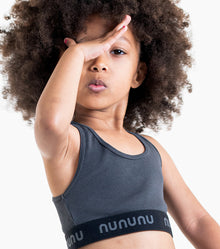 Kid | Racerback Top | Graphite