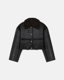 Womens | Karla Regenerated Leather Jacket | Black Brown