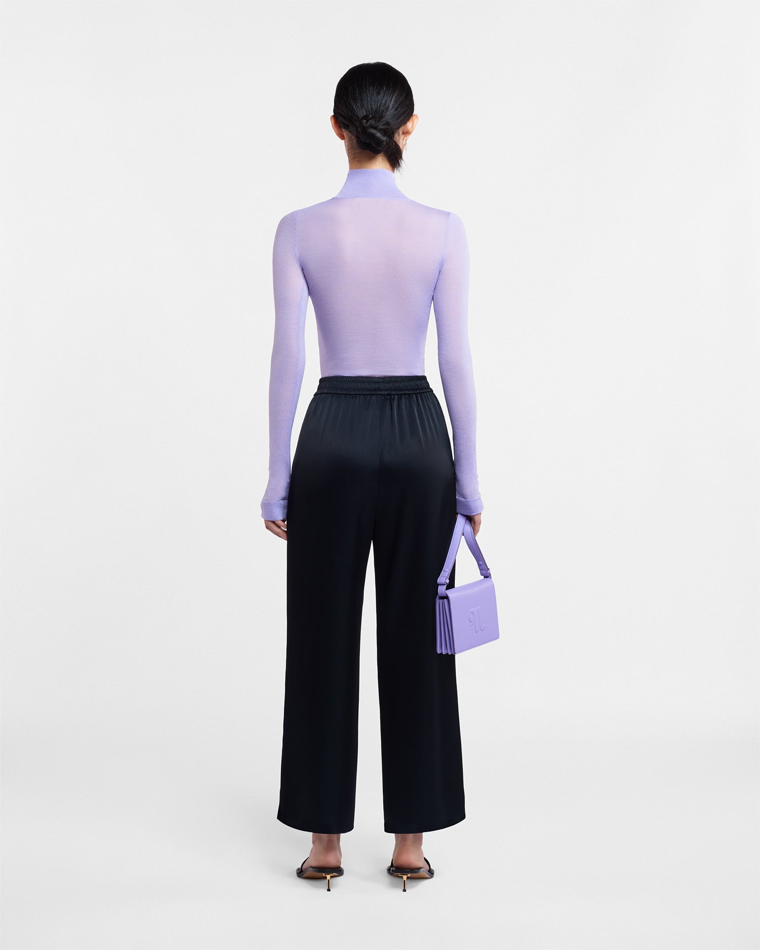 Harri Fine Merino Wool Top | Lilac Pf23