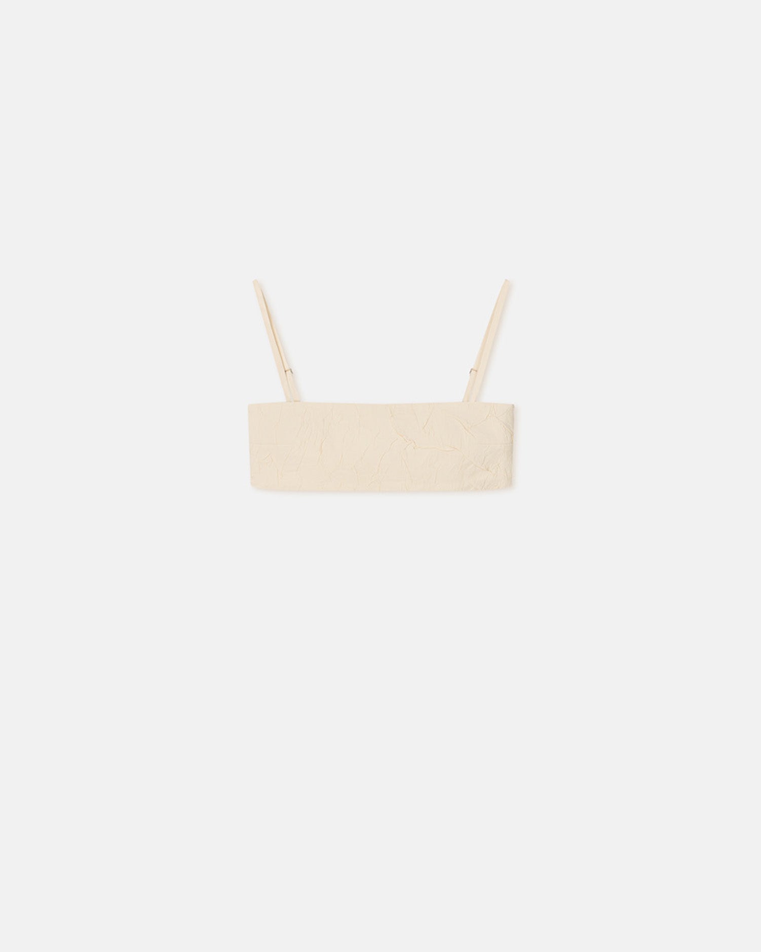 Womens | Cressy Sculpted Glass Poplin Bralette | Oat