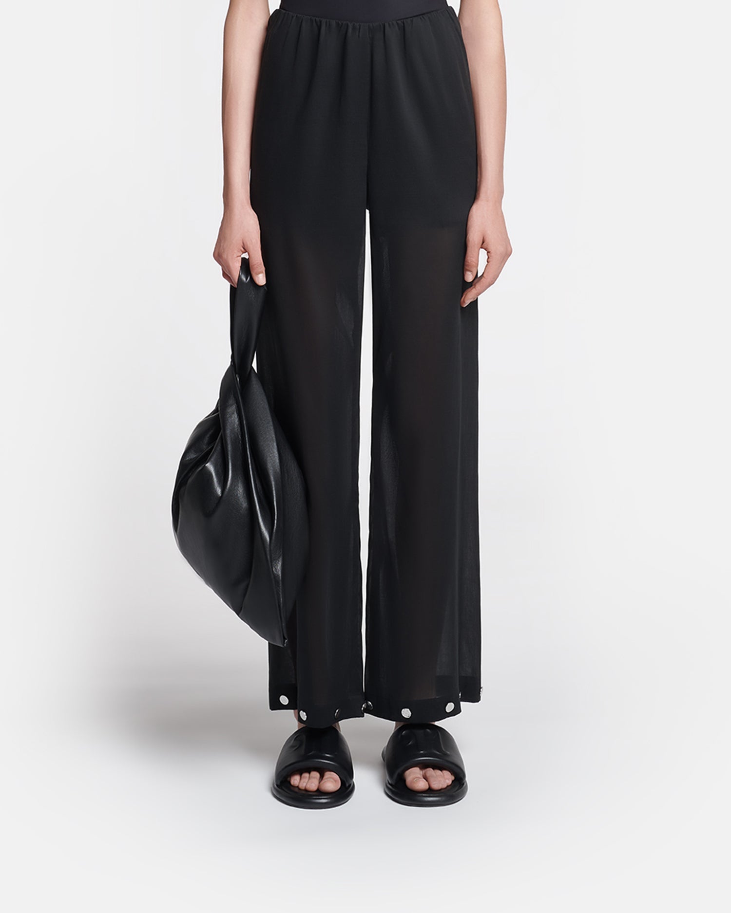 Womens | Brenda Studded Organza Pants | Black