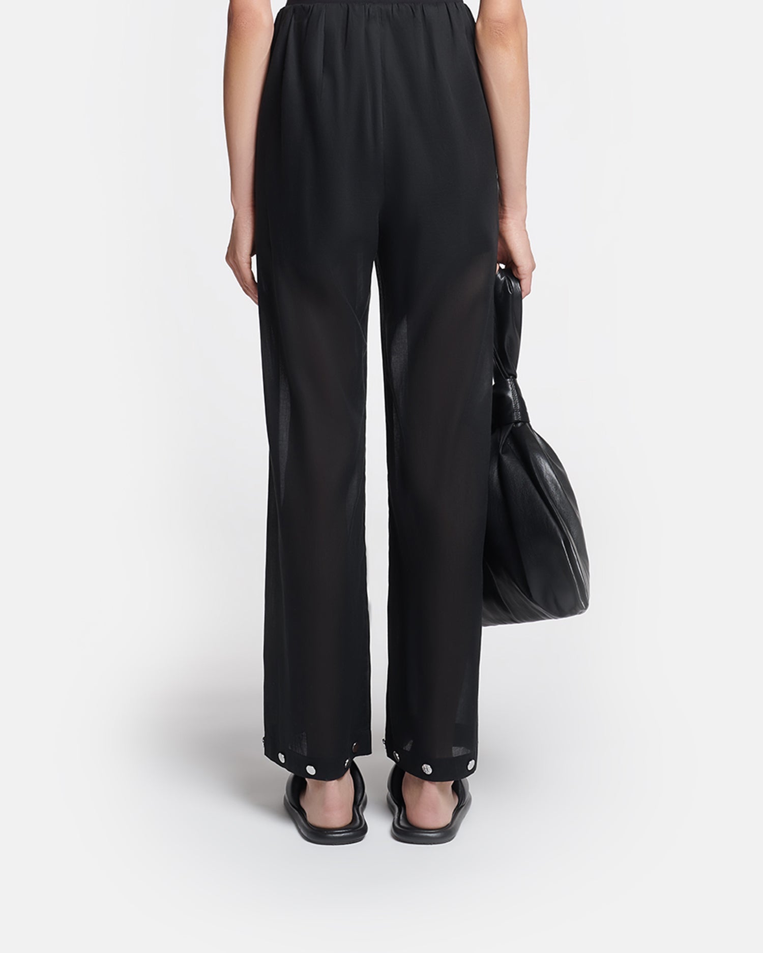 Womens | Brenda Studded Organza Pants | Black