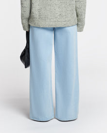 Womens | Josine Crocheted Wide-Leg Jeans | Eco Bleach