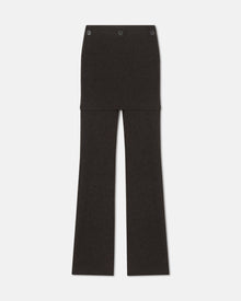 Womens | Basy Compact Merino Wool Pants | Coffee