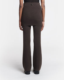 Womens | Basy Compact Merino Wool Pants | Coffee