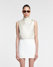 Womens | Briel Tailored Mini Skirt | Off White