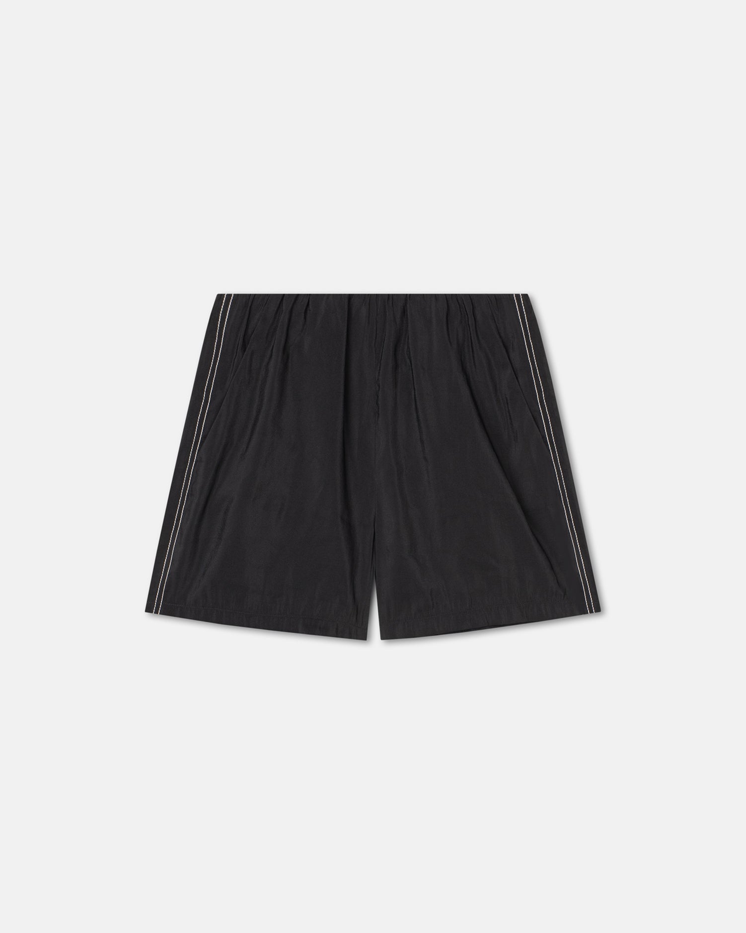 Masami Glass Poplin Shorts | Black